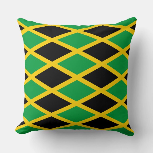 Jamaican flag pattern pillow (Front)