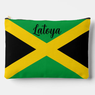 Jamaican Flag Personalised Accessory Pouch