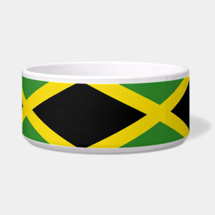Jamaican Flag Pet Bowl