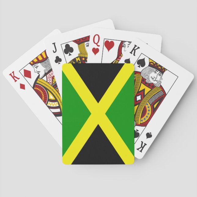 Jamaican Flag Playing Cards (Back)
