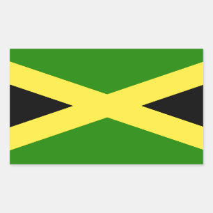 Jamaican Flag Rectangular Sticker