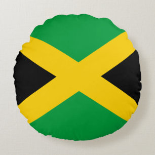 Jamaican Flag Round Cushion