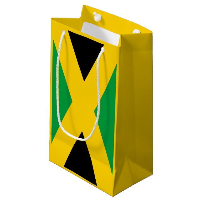 Jamaican flag small gift bag (Front Angled)