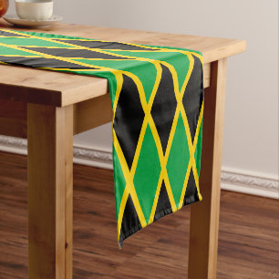 Jamaican flag & Sports house decor table /Jamaica  Short Table Runner