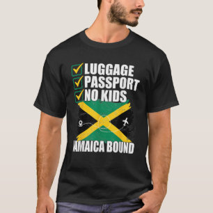 Jamaican Flag Summer Vacation Travel Funny Jamaica T-Shirt