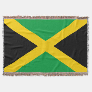 Jamaican Flag Throw Blanket