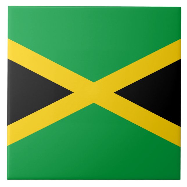 Jamaican Flag Tile (Front)