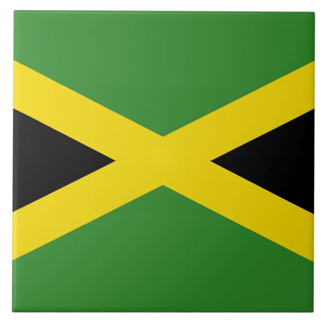 Jamaican Flag Tile (Front)