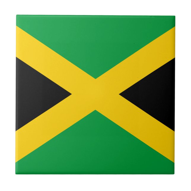 Jamaican Flag Tile (Front)