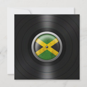 Jamaican Flag Vinyl Record Album Graphic