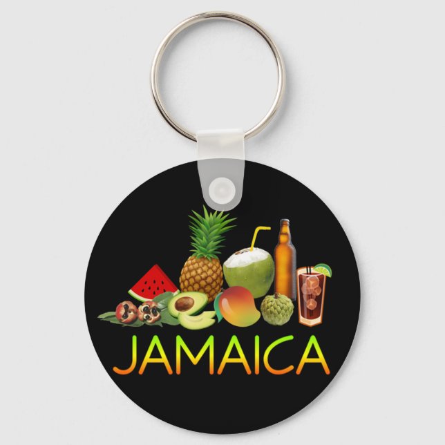 Jamaican food key ring (Front)