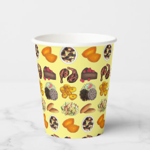 Jamaican Foods Caribbean Island Cuisine Cooking Paper Cups