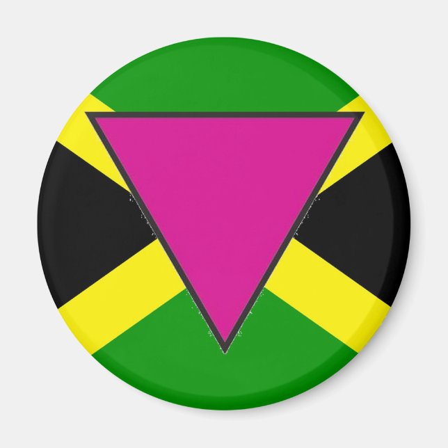 Jamaican Gay Pride Flag Magnet (Front)