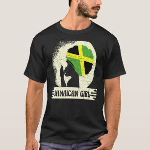 Jamaican Girl For A National Flag Design Jamaica T-Shirt