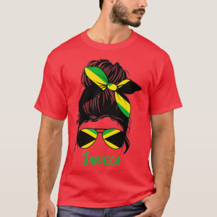 Jamaican Girl Jamaica girl Jamaica woman flag T-Shirt