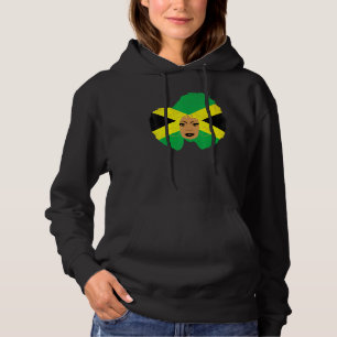 Jamaican Girl Proud Jamaica Women Vintage Jamaica  Hoodie