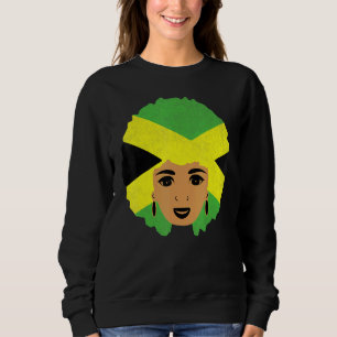 Jamaican Girl Proud Jamaica Women Vintage Jamaica Sweatshirt
