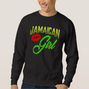 Jamaican Girl Proud Jamaica Women Vintage Jamaica Sweatshirt