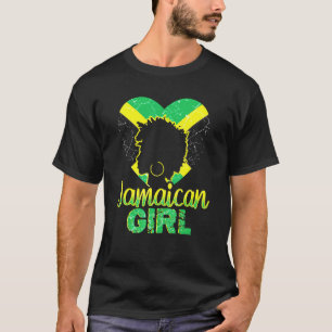 Jamaican Girl Proud Jamaica Women Vintage Jamaica  T-Shirt