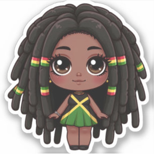 Jamaican Girl with Dreadlocks