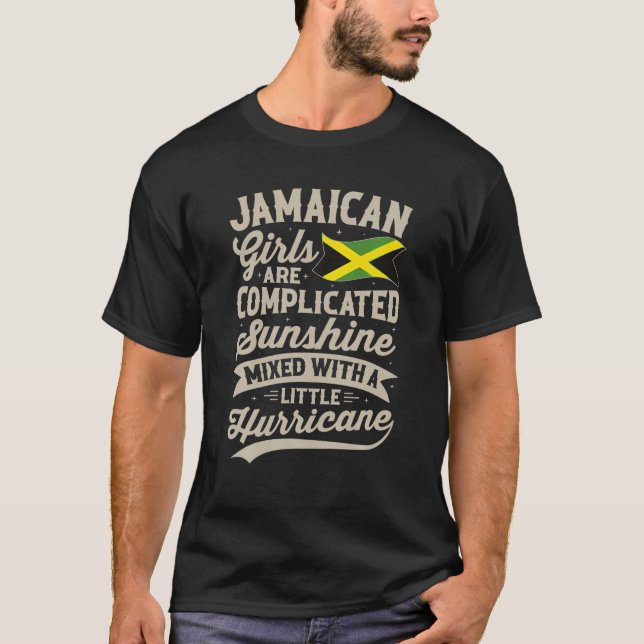 Jamaican Girls Funny Jamaica Women T Shirt (Front)