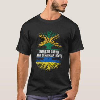 Jamaican Grown With Ukrainian Roots Jamaica Ukrain T-Shirt