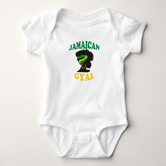 Jamaican Gyal Baby Bodysuit (Front)