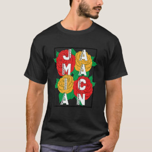Jamaican Heritage Flower Traditional Cultural T-Shirt