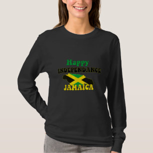 Jamaican Independance Day Jamaica Map And Flag T-Shirt