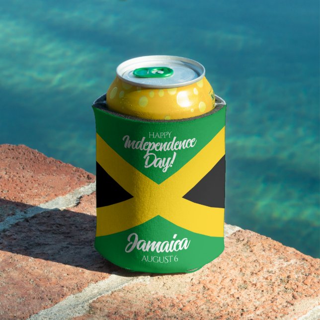 Jamaican Independence Day Jamaica National Flag Can Cooler (In Situ Pool)