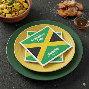 Jamaican Independence Day Jamaica National Flag Napkin