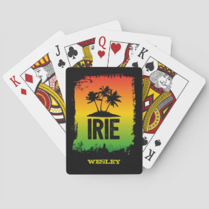 Jamaican IRIE Rasta Flag Colors Tropical Playing Cards
