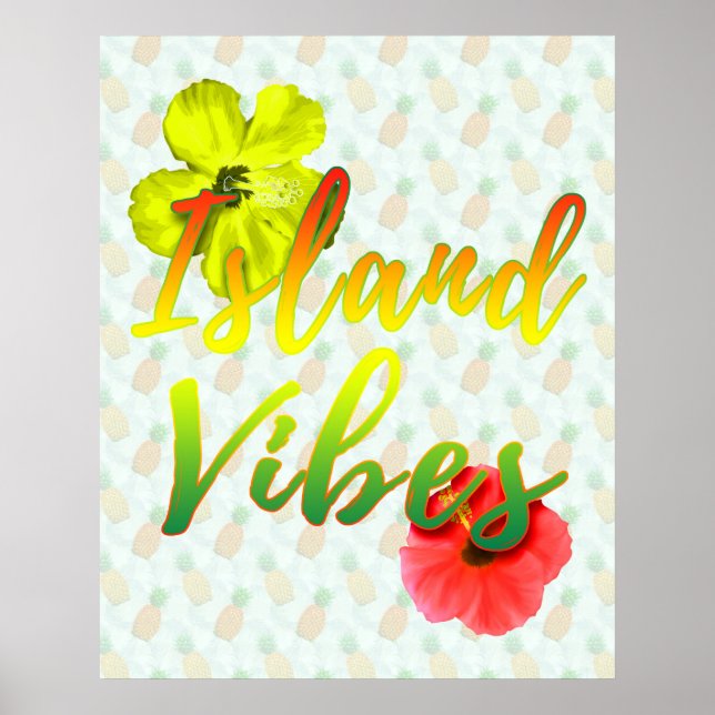 Jamaican Island Vibes Poster (Front)