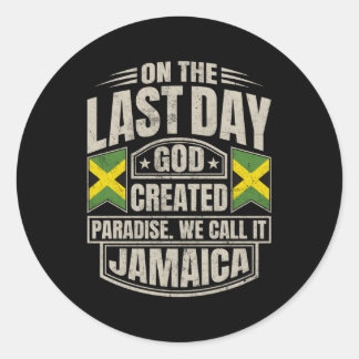 Jamaican Jamaica Classic Round Sticker