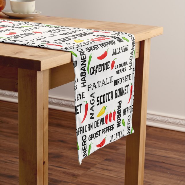 Jamaican Kitchen Caribbean Spices Short Table Runner (In Situ)
