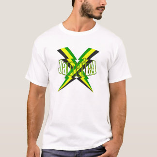 Jamaican Lightening Bolt flag of Jamaica T-Shirt