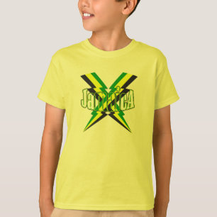Jamaican Lightening Bolt Kids T T-Shirt