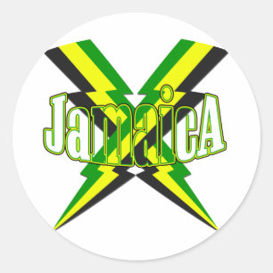 Jamaican Lightening Bolt Sticker
