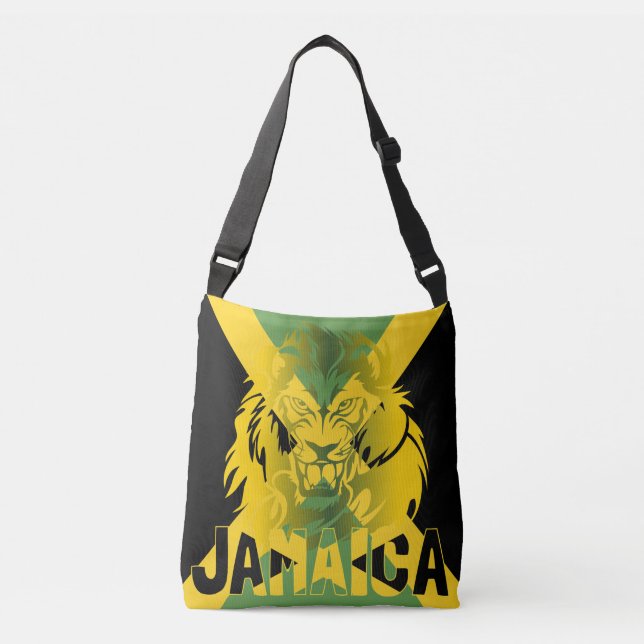 Jamaican Lion Cross Body Bag and Large Tote (Front)