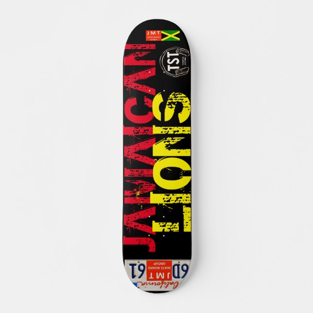 JAMAICAN  LIONS  JMT USA Skateboards (Front)