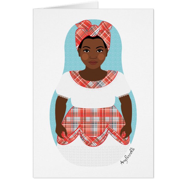 Jamaican Matryoshka Card (Front)