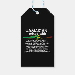 Jamaican Mixed With Jamaica Proud Gift Tags