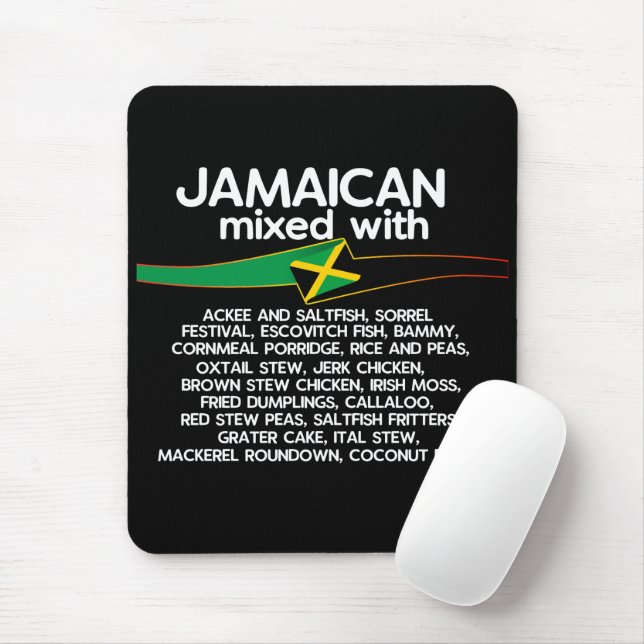 Jamaican Mixed With Jamaica Proud  Mouse Mat (With Mouse)