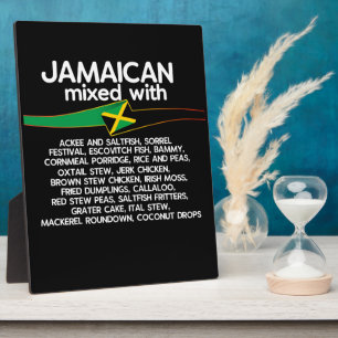 Jamaican Mixed With Jamaica Proud Plaque