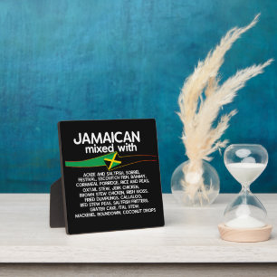 Jamaican Mixed With Jamaica Proud Plaque