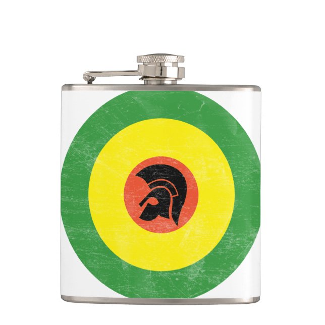 Jamaican Mod Target Flask (Front)