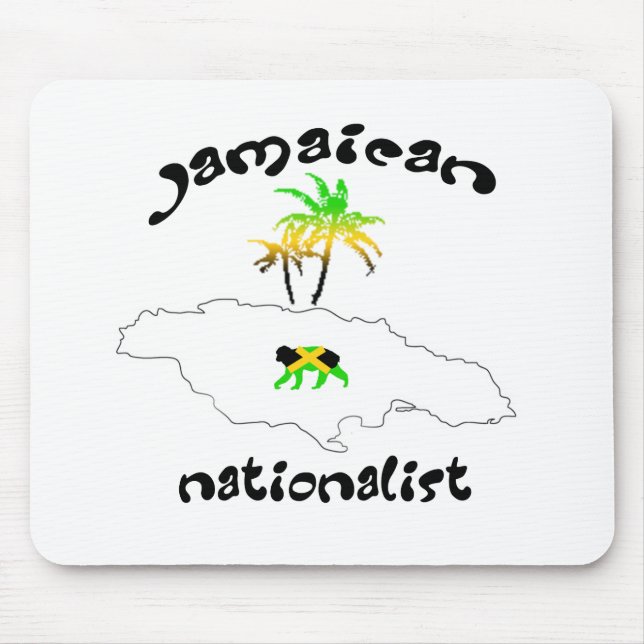 Jamaican Nationalist Logo Mouse Mat (Front)