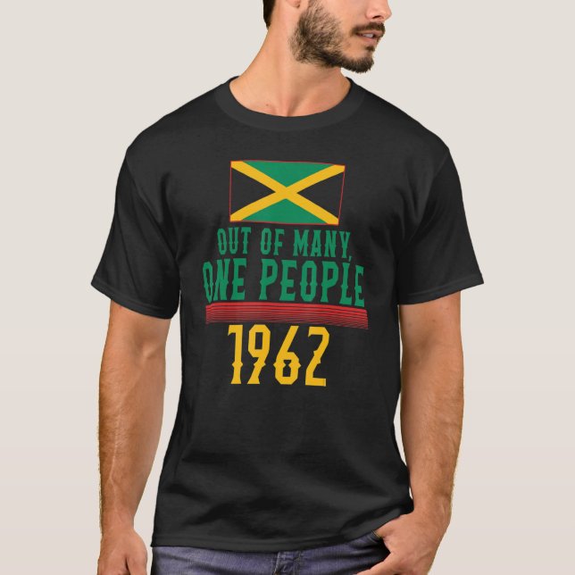 Jamaican One People 1962 Jamaica Independence Cele T-Shirt (Front)