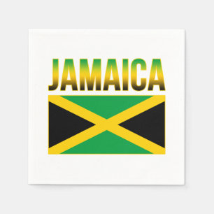 Jamaican Pride Flag Of Jamaica Napkin