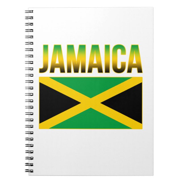 Jamaican Pride Flag Of Jamaica Notebook (Front)